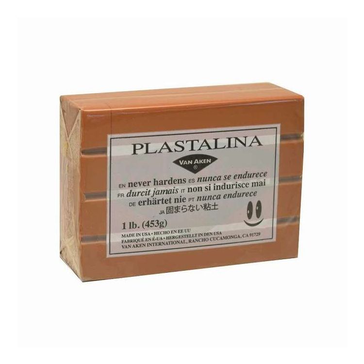 MODELING CLAY(モデリングクレイ) PLASTALINA(プラスタリーナ) 粘土 ブラウン 1Pound 3個セット(代引不可)【送料無料】