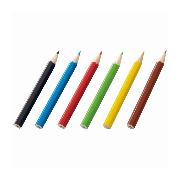ニード ミニ色鉛筆6本セット P3615 日用品雑貨 文房具 手芸 文具