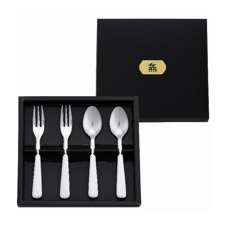東亜金属 燕匠一 鎚目スプーン・フォーク4本セット 170-002 キッチン用品 食器 調理器具 食器 カトラリー グラス 箸 カトラリー カトラリー【送料無料】(3.0)