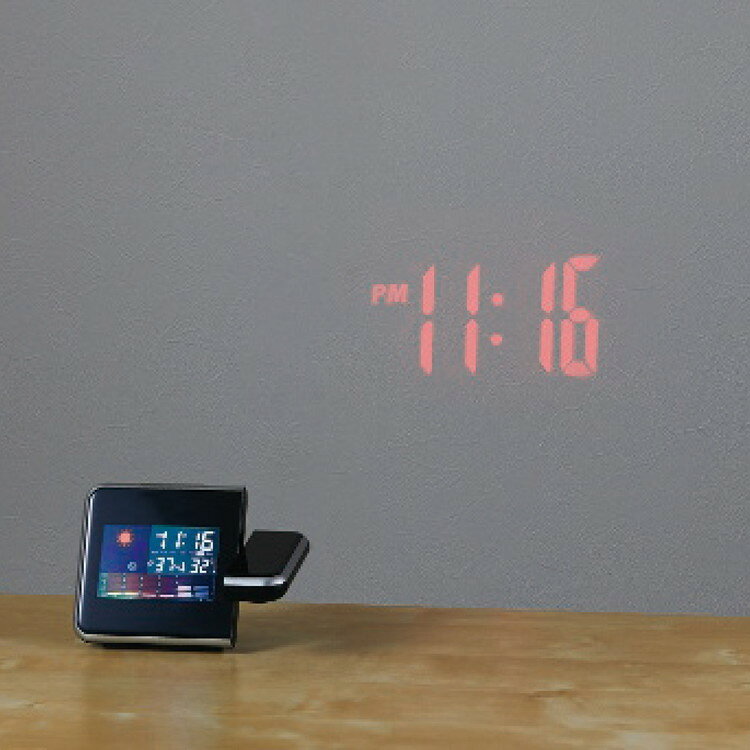アイトック プロジェクター機能付ウェザークロック 6186-23 インテリア 寝具 収納 時計 [2]