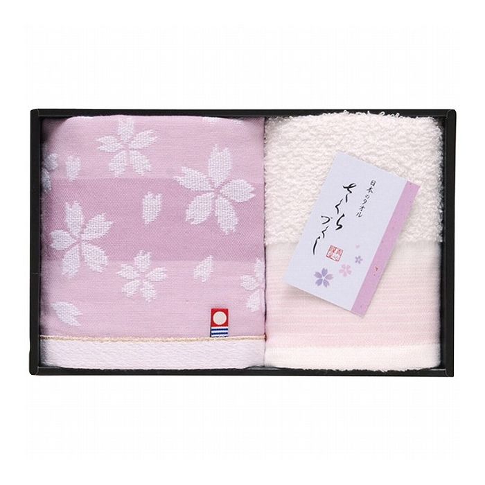 今治泉州さくらづくし フェイス ウォッシュタオルセット 日用品雑貨 文房具 手芸タオルセット タオル