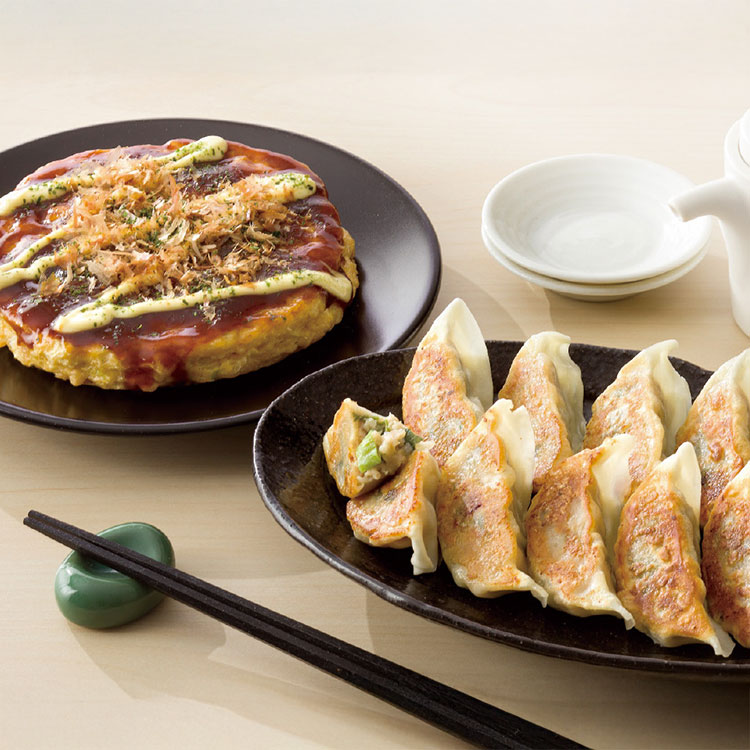 冷凍お好み焼・ねぎ餃子セット ギフト お中元 夏ギフト(代引不可)【送料無料】