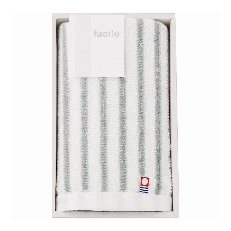 樂天商城 - apide フェイスタオル ストライプ FCL-120S ファシール 日用品雑貨 文房具 手芸 タオル セット【送料無料】
