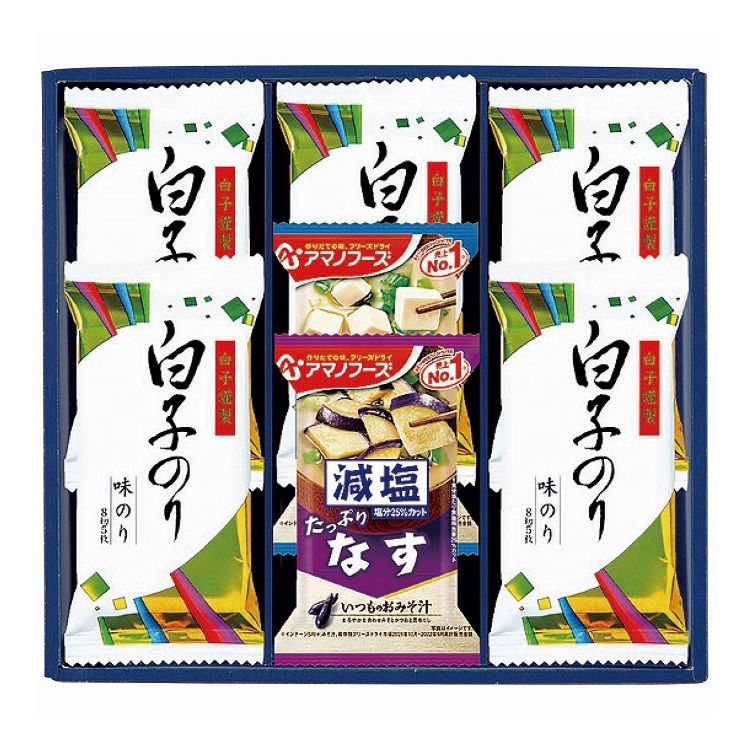 味之庵 アマノフーズ&白子味のりギフト 6390-20 エルスト のり 味付け海苔 海苔 調味料 ギフト 贈り物 贈答品 グルメ【送料無料】