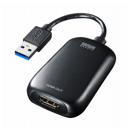サンワサプライ USB3.2-HDMIディスプレイアダプタ 1080P対応 USB-CVU3HD1N(代引不可)【送料無料】 サンワサプライ USB3.2-HDMIディスプレイアダプタ 1080P対応 USB-CVU3HD1N(代引不可)【送料無料】