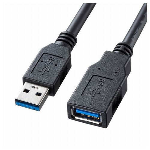 サンワサプライ USB3.0延長ケーブル0.5m KU30-EN05K(代引不可)【送料無料】 1