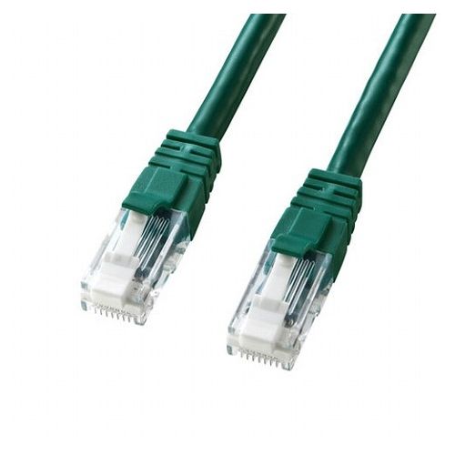Lan （5 m+） - 【5個セット】 サンワサプライ つめ折れ防止カテゴリ6LANケーブル KB-T6TS-02GNX5(代引不可)【送料無料】