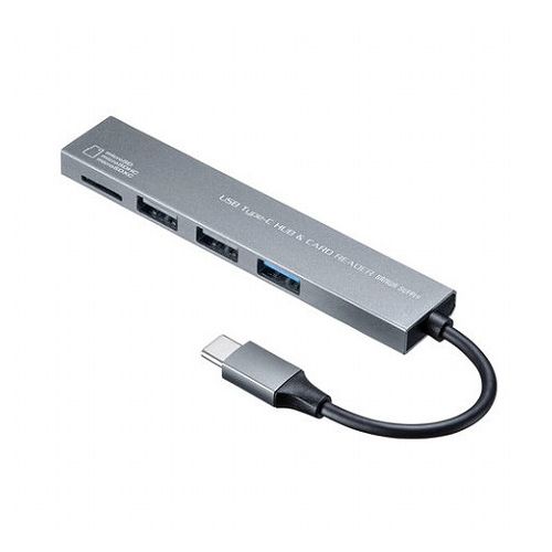 【5個セット】 サンワサプライ Type-C 3ポート コンボスリムハブ microSDカードリーダー付き USB-3TCHC19SX5(代引不可)【送料無料】 【5個セット】 サンワサプライ Type-C 3ポート コンボスリムハブ microSDカードリーダー付き USB-3TCHC19SX5(代引不可)【送料無料】