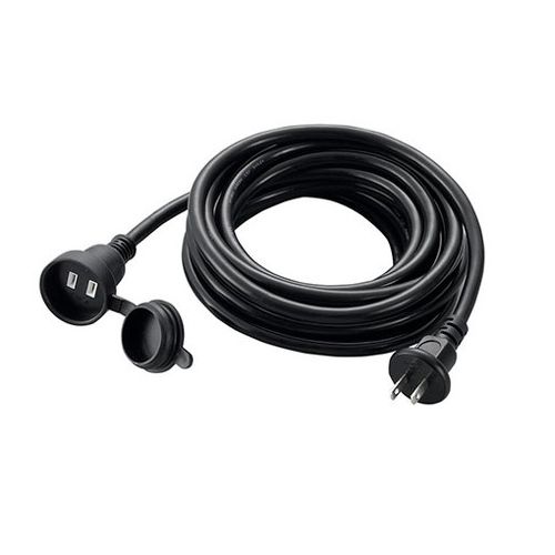 【10個セット】 YAZAWA 防雨型延長コード 1個口 5m ブラック H7RP105BKX10(代引不...