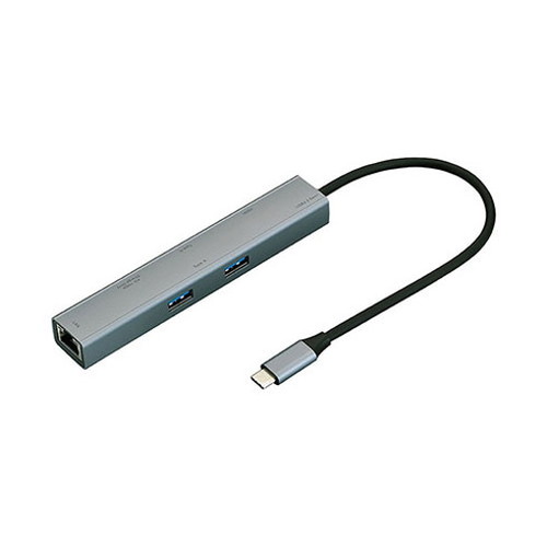 ナカバヤシ Type-C 6in1 スリムドッキングステーション グレー UD-C07GY(代引不可)【送料無料】 ナカバヤシ Type-C 6in1 スリムドッキングステーション グレー UD-C07GY(代引不可)【送料無料】