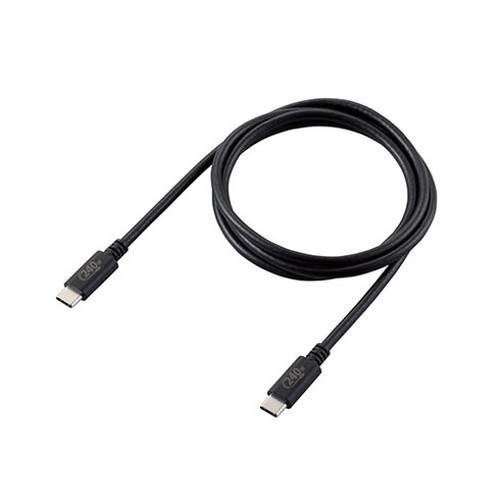 エレコム USB2 0ケーブル C-Cタイプ 認証品 USB Power Delivery対応 240W 1 0m ブラック U2C-CCPE10NBK スマートフォン タブレット 携帯電話 iPhone ケーブル PC USB Type-C PC(代引不可)【送料無料】