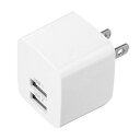 【5個セット】 サンワサプライ USB充電器 2ポート・合計2.4A・ホワイト ACA-IP44WX5(代引不可)【送料無料】