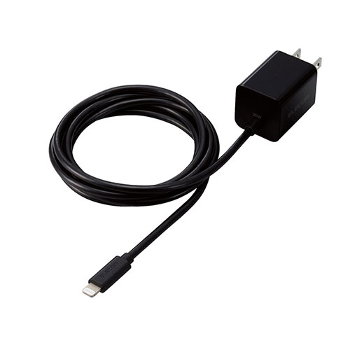 エレコム USB Power Delivery 20W AC充電器(Lightningケーブル一体型) MPA-ACLP05BK(代引不可)【送料無料】