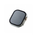 エレコム Apple Watch 49mm用フルカバーケース プレミアムゴリラガラス 高透明 AW-22CFCGOCR(代引不可)【メール便配送】