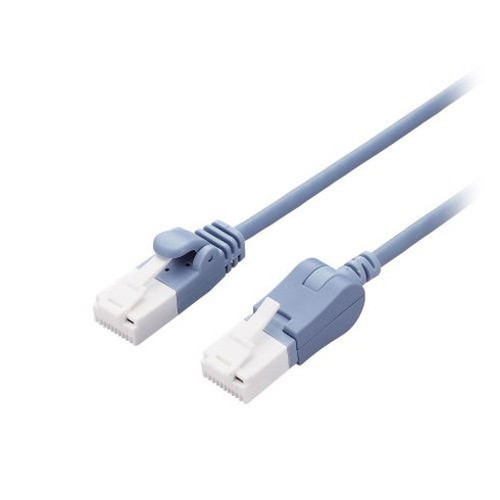 エレコム スイングコネクターLANケーブル Cat6A準拠 LD-GPATSV/BU100(代引不可)