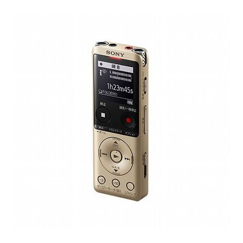 SONY ソニー ステレオICレコーダー 4GBメモリー内蔵 ゴールド ワイドFM対応 ICD-UX570F-N(代引不可)【送料無料】