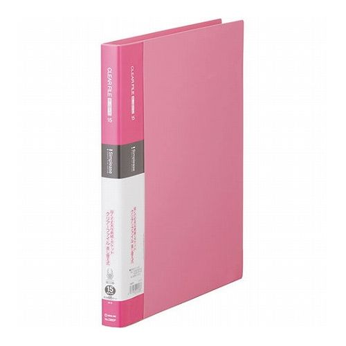 【5個セット】 KING JIM キングジム クリアーファイル A4 差し替え式 15P ピンク KJ-138SP-PKX5(代引不..