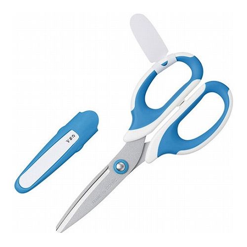 【10個セット】 ソニック SONiC 学童はさみ メガサク 右手用 青 SK-312-BX10(代引不可)【送料無料】