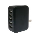 ミヨシ USB-ACアダプタ 2.4A 自動出力制御 ブラック IPA-60U2/BK(代引不可)
