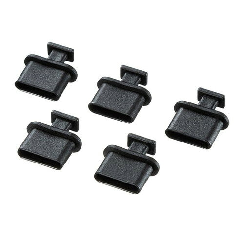 Other - 【10個セット】 サンワサプライ タイプC コネクタキャップ TK-CAP8BKX10(代引不可)【送料無料】
