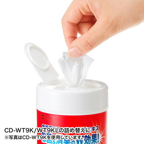 【10個セット】 サンワサプライ OAウェットティッシュ(除菌用) CD-WT9KPX10(代引不可)【送料無料】 2