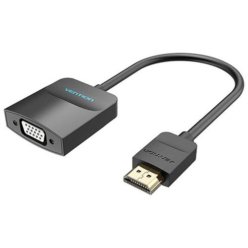 【5個セット】 VENTION HDMI to VGA 変換ケーブル 1方向タイプ 0.15m Black 42-2670X5(代引不可)【送料無料】