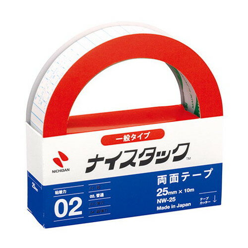 ニチバン ナイスタック 一般タイプ 25mm×10m NB-NW-25(代引不可)