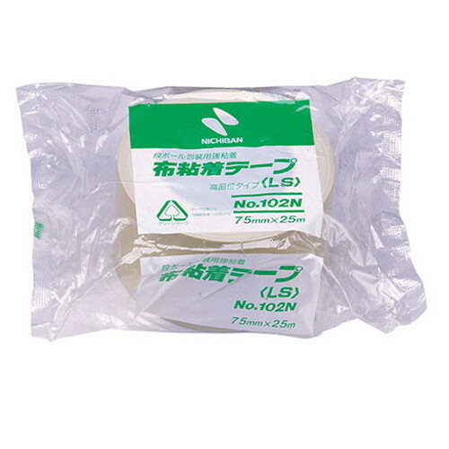 ニチバン 布テープ102N 75×25 黄土 NB-102N7-75(代引不可)