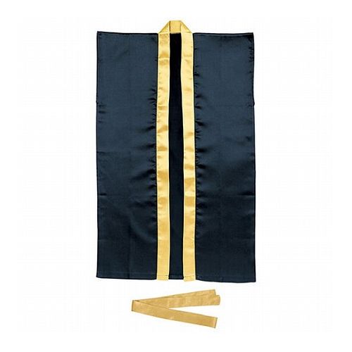 ARTEC サテンロングハッピ黒(襟金)L ハチマキ金付 ATC3152 雑貨 ホビー インテリア 雑貨 雑貨品(代引不可)