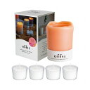 【3個セット】 ペガサスキャンドル offti キャンドルホルダー メルティー コーラルピンク/ピュアリリー offti-06663102X3 雑貨 ホビー イ...
