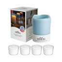 【3個セット】 ペガサスキャンドル offti キャンドルホルダー メルティー ブルーグレー/ピュアリリー offti-06663104X3 雑貨 ホビー イン...