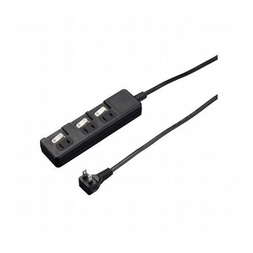 YAZAWA 雷ガード付3個口節電タップ3mブラックH8KS333BK 家電 生活家電 OAタップ(代引不可)