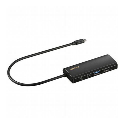 BUFFALO バッファロー LANアダプター ブラック LUD-U3-CGHD-BK パソコン パソコン周辺機器 ICカードリーダー ライター(代引不可)【送料無料】