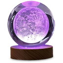 日本トラストテクノロジー JTT 3Dクリスタルボールライト ムーン RGB CRYBALL-MO-RGBR パソコン周辺機器(代引不可)(2)