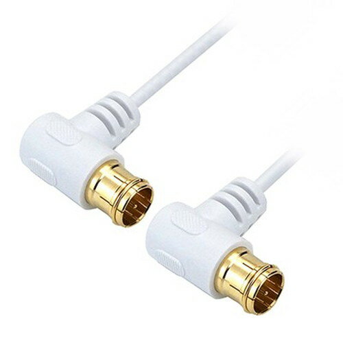 ホーリック 極細アンテナケーブル 3m ホワイト L字差込式-L字差込式 AC30-784WW 映像関連(代引不可)