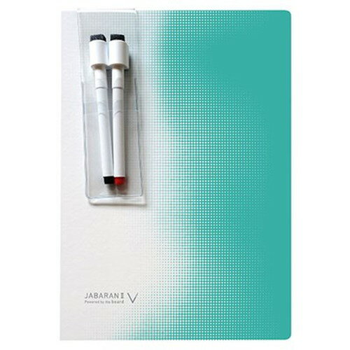 欧文印刷 JABARAN ジャバラン II V 二つ折りの紙製ホワイトボード エメラルドグリーン NJA4V0EG04 雑貨..