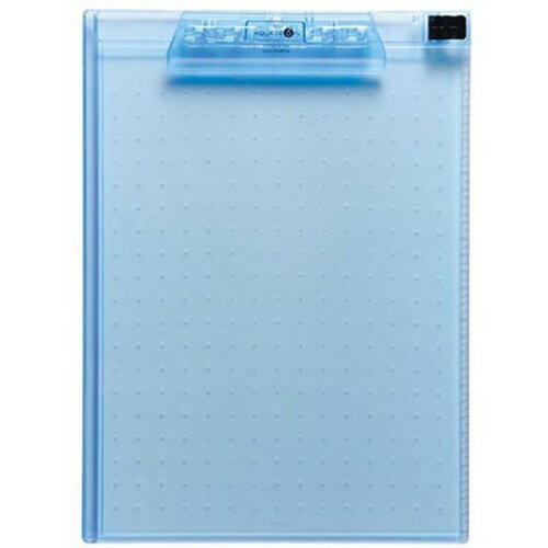【5個セット】 LIHIT LAB. AQUA DROPs クリップボード A4E型 8青 A-5010-8-BLX5 雑貨(代引不可)