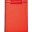 【5個セット】 LIHIT LAB. ALCLEA 抗菌クリップボード レッド A-7940-3-RDX5 雑貨(代引不可)【送料無料】