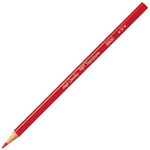 【1ダース 12本 ×5セット】 トンボ鉛筆 赤鉛筆 8900V 朱色 Tombow-8900-VX5 雑貨(代引不可)【送料無料】