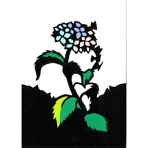 【5セット】 トラストプリンティング 色紙付きの切り絵アートカードセット 800 あ...