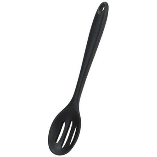【5セット】 パール金属 TOUCH シリコーン穴あきスプーン 小 BLACK G-5093X5 キッ...
