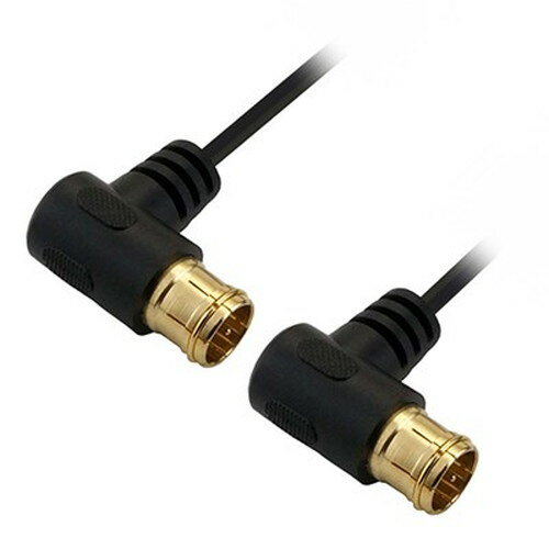 【5セット】 ホーリック 極細アンテナケーブル 3m ブラック L字差込式-L字差込式 AC30-785BBX5 映像関連(代引不可)