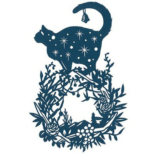 5åȡ ȥ饹ȥץƥ ڤ골å ͤ꡼/cat wreath-A4blue-S ϥɥᥤɥڡѡå BA4-...