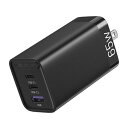 VENTION 3-port USB C+C+A GaN コンセント充電器 65W/30W/30W ブラック FE-8609 スマートフォン(代引不可)【送料無料】(2)