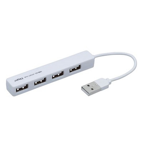 ナカバヤシ 4ポートUSB2.0ハブ ホワイト UH-2354W パソコン周辺機器(代引不可)【メール便配送】【送料..