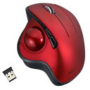 Digio デジオ 角度可変スタンド付き 無線 親指5ボタン光学式トラックボール レッド MUS-TRIF180R パソコン周辺機器(代引不可)【送料無料】(2)