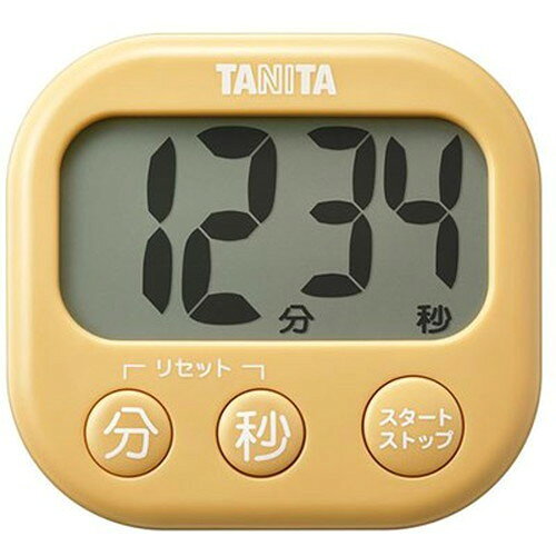 碼表 - タニタ デジタルタイマー 抗菌でか見えタイマー マスタードイエロー TD-429-YL キッチン雑貨(代引不可)