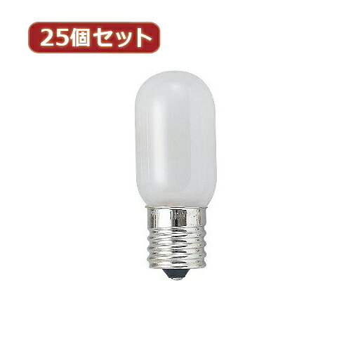 Other - YAZAWA 【25個セット】 ナツメ球5Wホワイト口金E17 T201705WX25 家電 照明器具 照明器具【送料無料】