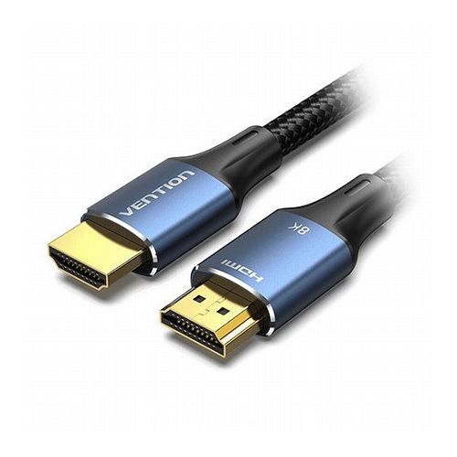 【3本セット】 VENTION HDMIケーブル コットン編み 8K対応 アルミニウム合金 1.5m ブルー AL-1178X3(代..