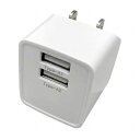 【5セット】 HIDISC USB充電器 12W Type-Ax2ポート スイングプラグ採用 ホワイト HD-AC2U12WHX5(代引不可)(2)